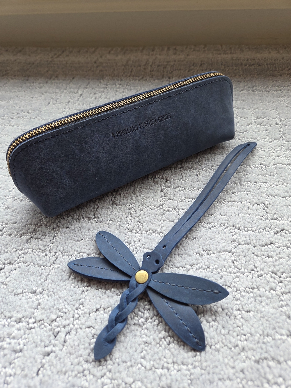 Portland Leather Goods Deep Water Sidekick with Deep Water Dragonfly Tassel